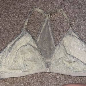 White bralette, size M but can fit L as well